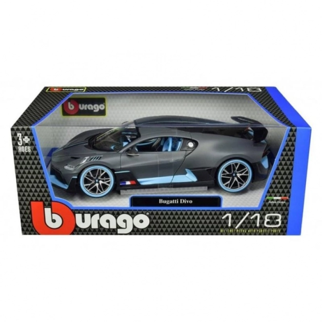 Bburago Bugatti Divo Modellauto Grau 1:18