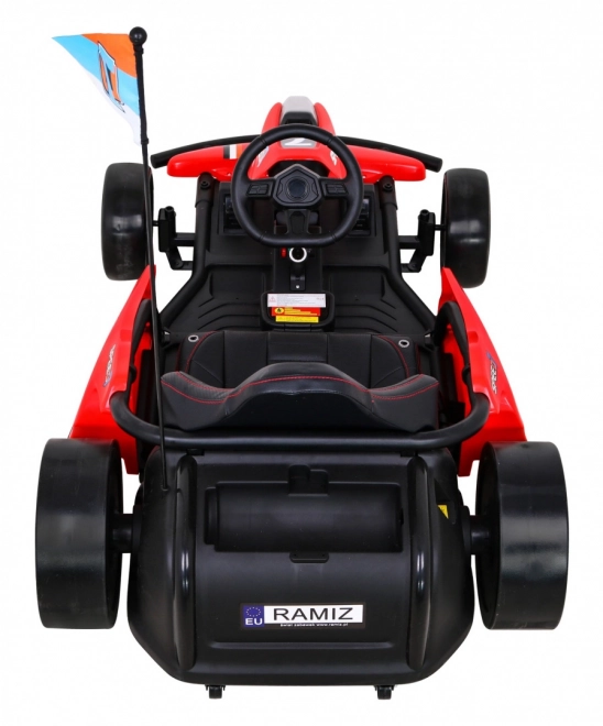 Speed 7 Drift King batteriebetriebenes Gokart für Kinder Rot + Drift-Funktion + Sportsitz + 2 Geschwindigkeiten + EVA