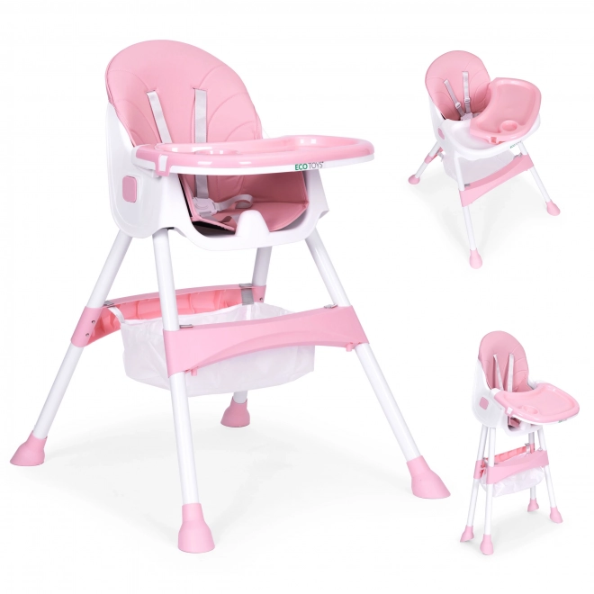 Hochstuhl in Rosa von ECOTOYS