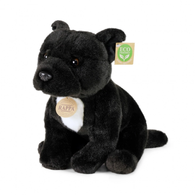 Plüschhund Staffordshire Bullterrier 30 cm Schwarz