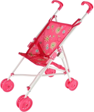 Puppenwagen Buggy – rosa, klappbar