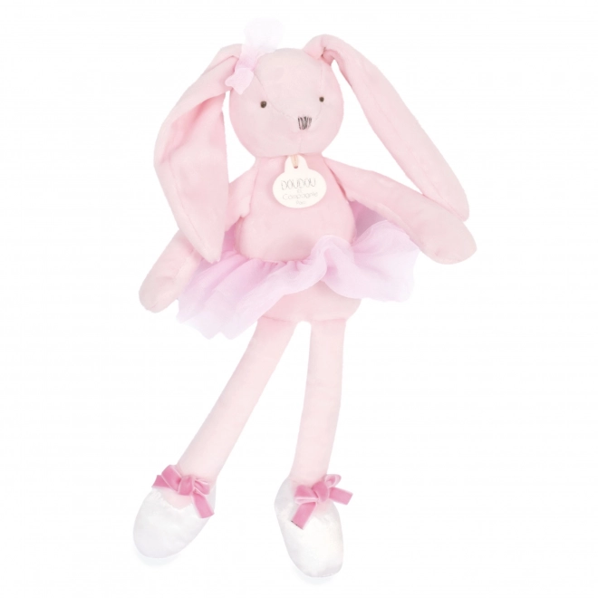 Doudou Geschenkset - Rosa Ballerina Plüschtier Hase 30 cm