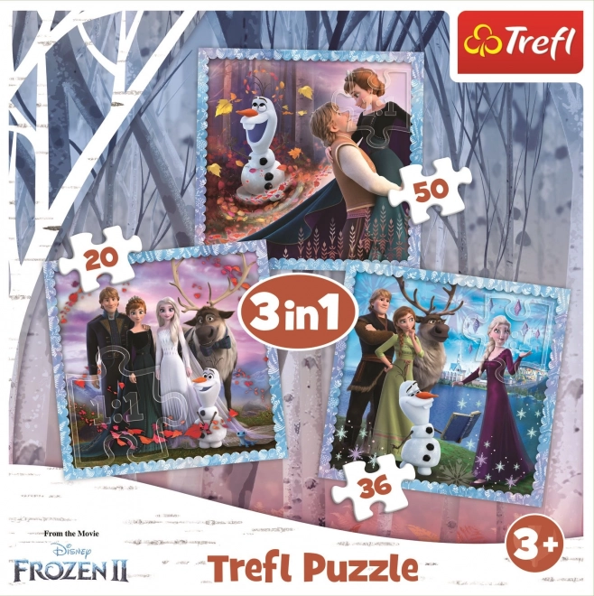 Trefl Puzzle Die Eiskönigin 2: Magische Geschichte 3-in-1