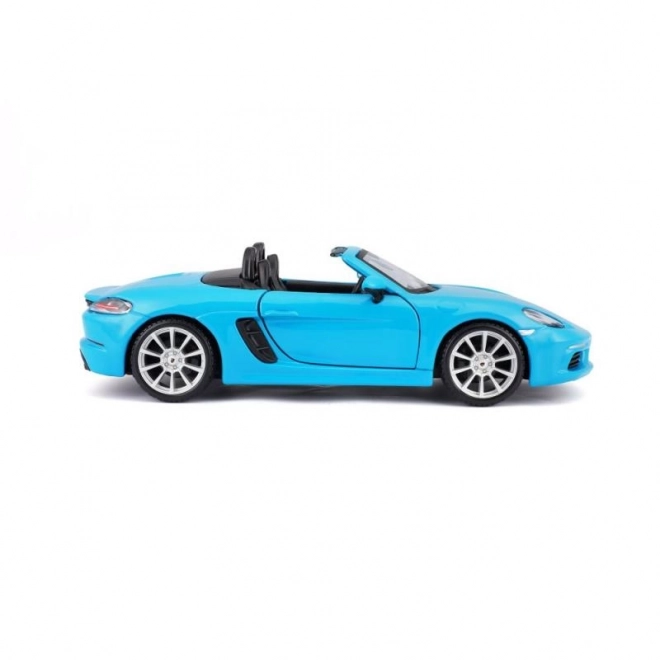 Bburago Porsche 718 Boxster Modellauto Blau