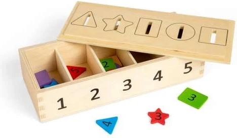 Bigjigs Toys Sortierung von Farben, Formen und Zahlen
