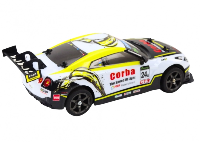 Rennwagen RC mit Drift Weiß-Gelb