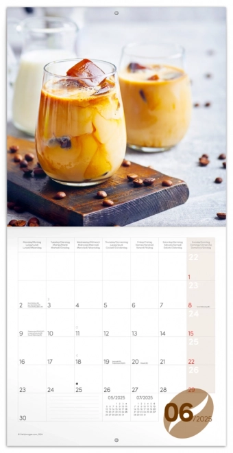 Duftender Notizkalender Kaffee 2025