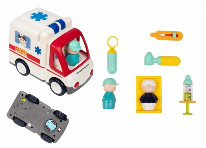 Ambulanz mit Musik und Licht