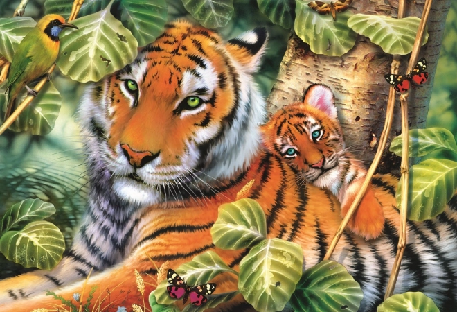 Puzzle TREFL Tiger mit Jungem 1500 Teile