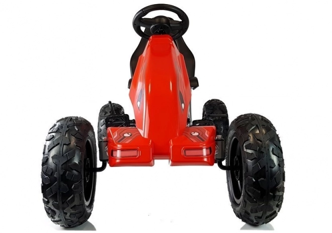 Pedal-Gokart mit Luftreifen in Rot