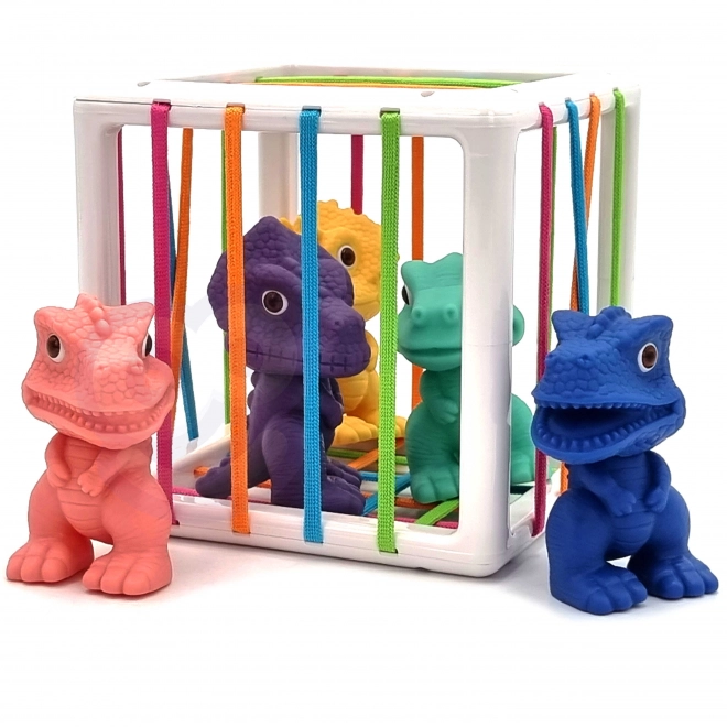 Elastischer Sensorik-Würfel mit Dinosauriern für Kinder