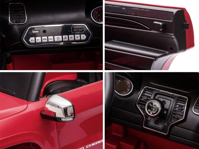 Elektrisches Kinderauto Jeep Grand Cherokee – Lackiert rot