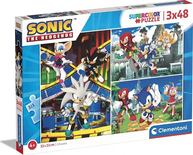 Clementoni Puzzle Igel Sonic 3x48 Teile