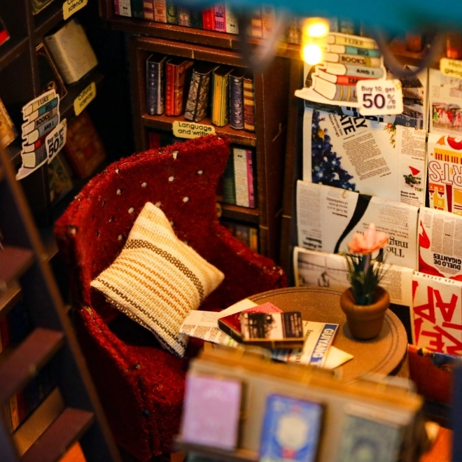 Buchstütze Bücherladen der Seele – Bausatz für Kinder