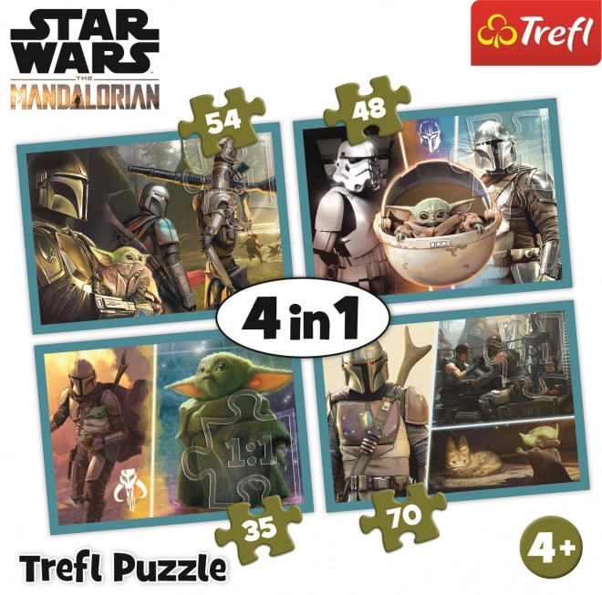 Trefl Puzzle Mandalorian Welt 4 in 1 Set