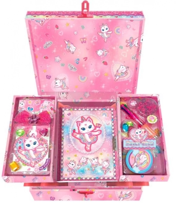 Pecoware Ballerina Katze Set im Boxregal