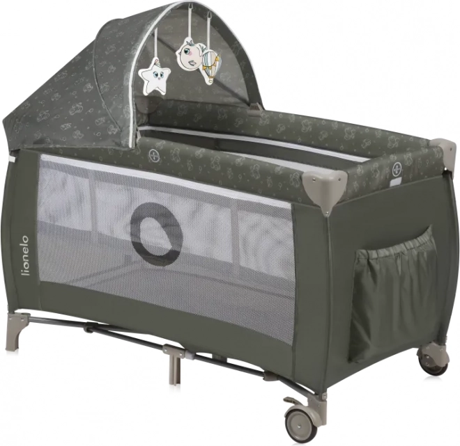 Reisebett Lionelo Sven Plus Beige Olive