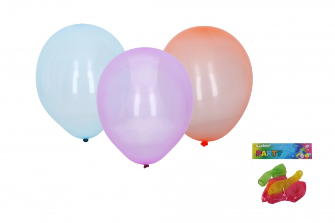 Luftballon-Set 25cm - 6er-Pack, Kristallfarben