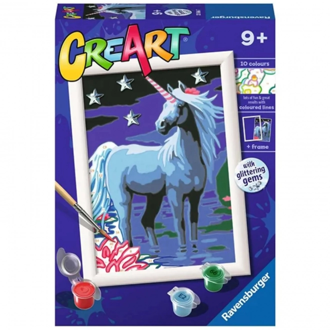 CreArt Magisches Einhorn Malen nach Zahlen Kit