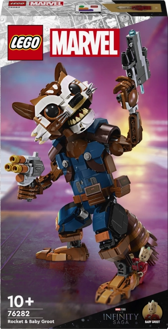 Lego Marvel Rocket und Baby Groot Bausatz