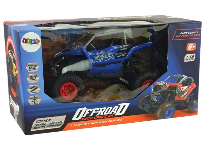 Zuverlässiges Offroad-Fernsteuerungsauto Blau 1:16