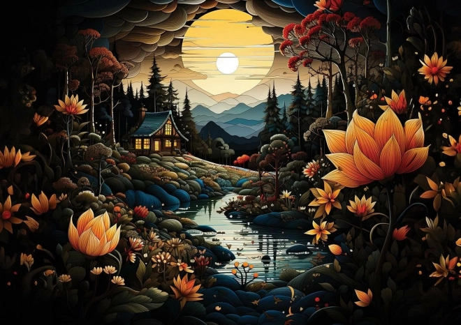 Puzzle Nacht-Schönheiten 1000 Teile