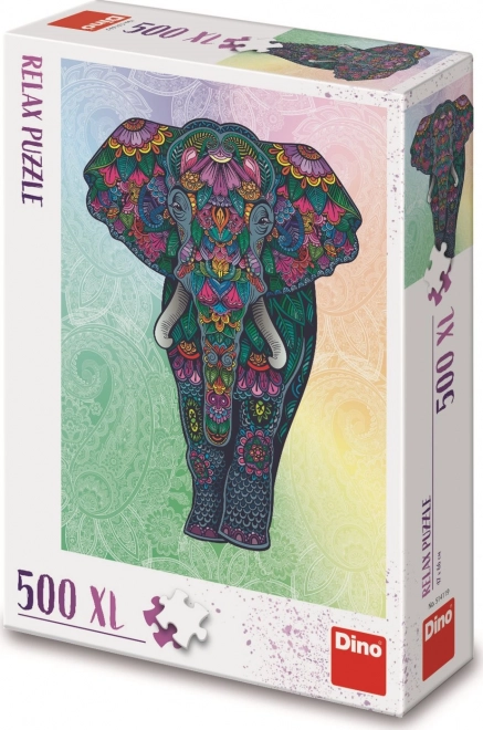 Dino Entspannungs-Puzzle Elefant XL 500 Teile