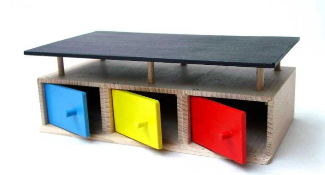 Holzgarage für 3 Autos