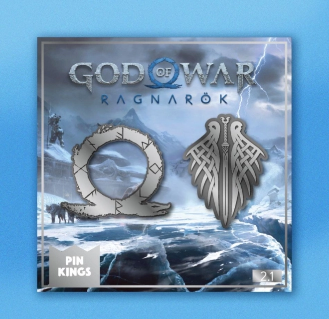 God of War Ragnarok Metallabzeichen