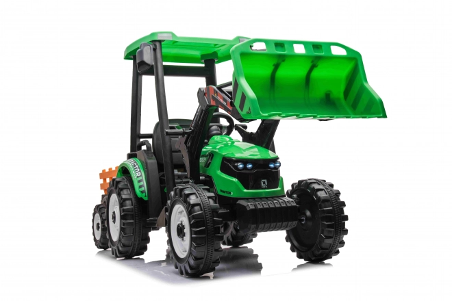 MEGA Traktor D68 mit Anhänger grün