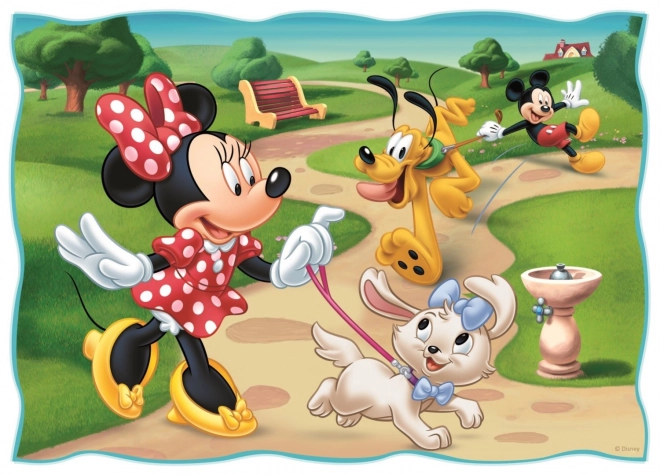 Puzzle 4 in 1 Ein toller Tag mit Micky