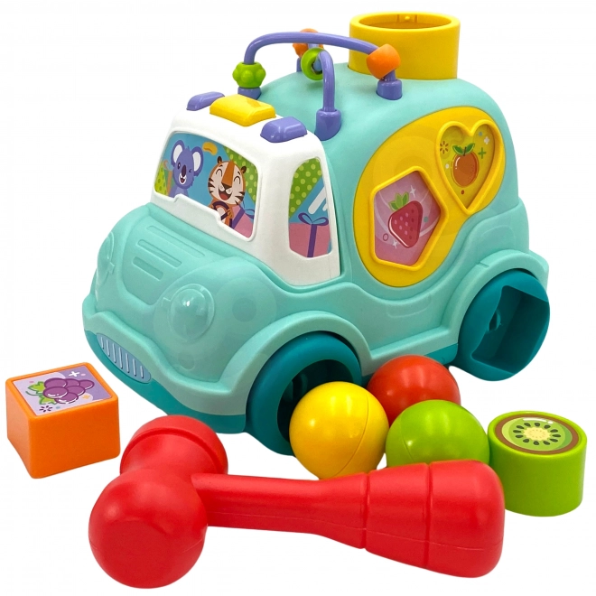 Interaktives musikalisches Auto Montessori Sortierer Blau