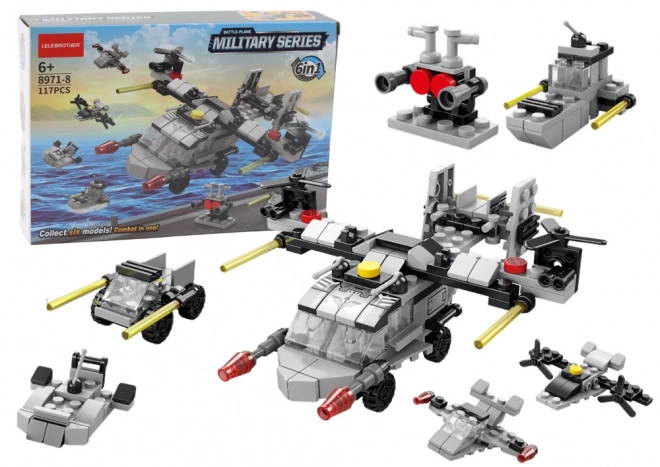 Konstruktionsspielzeug Hubschrauber 6-in-1 Set