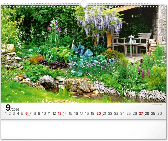 Wandkalender Gärten 2026