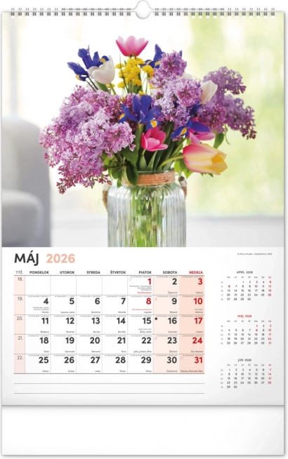 Wandkalender Blumen 2026
