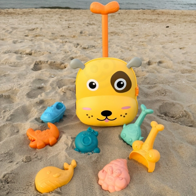 WOOPIE 3in1 Wasser Sandkasten Koffer – Hündchen