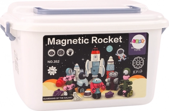 Magnetische Würfel Weltraumrakete 56 Stücke