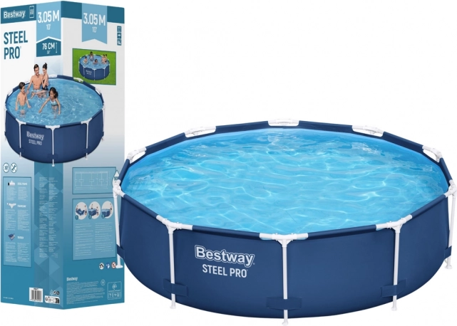 Gartenpool mit Konstruktion 306 cm x 76 cm Bestway