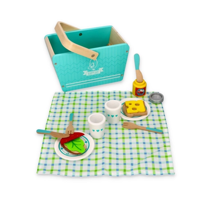 Minzfarbiger Picknick-Set