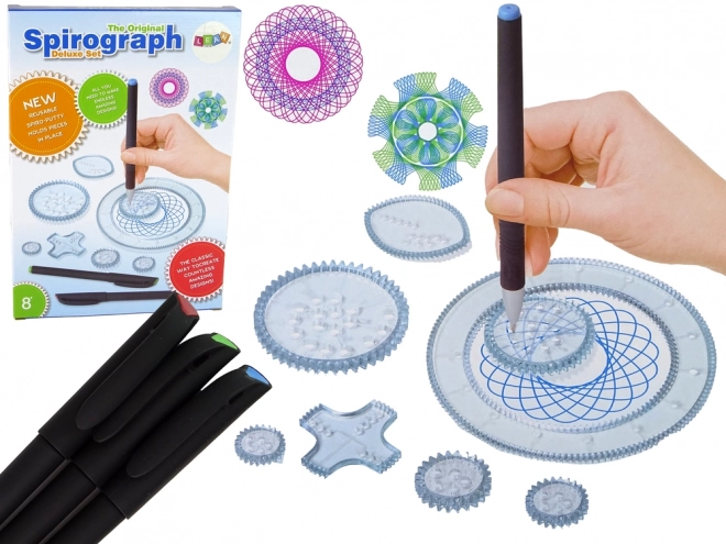 Kreatives Spirograph Set mit Stiften