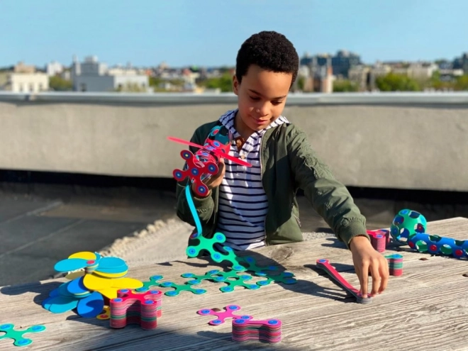 Clixo Super Regenbogen Magnetische Baukasten