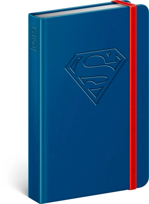 Notizbuch Superman – Logo linierte Seiten