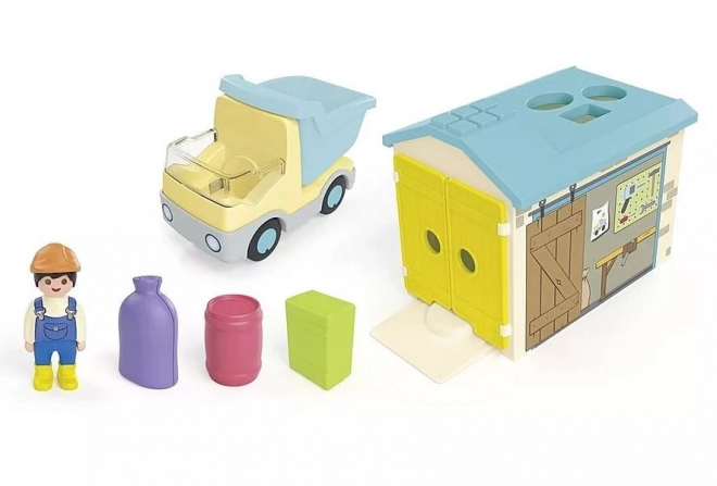 Junior Lkw mit Garage und Sortierfunktion