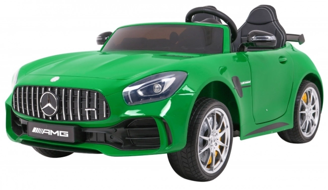 Mercedes-Benz GT R pro Kinder lackiert grün + 4x4 + Lüftungsöffnung + Fernbedienung + EVA + MP3 LED