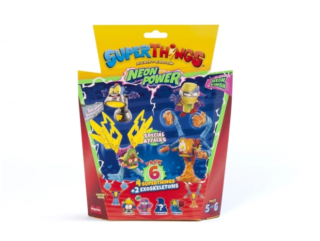 SuperThings NeonPower Exoskelett Figuren Set