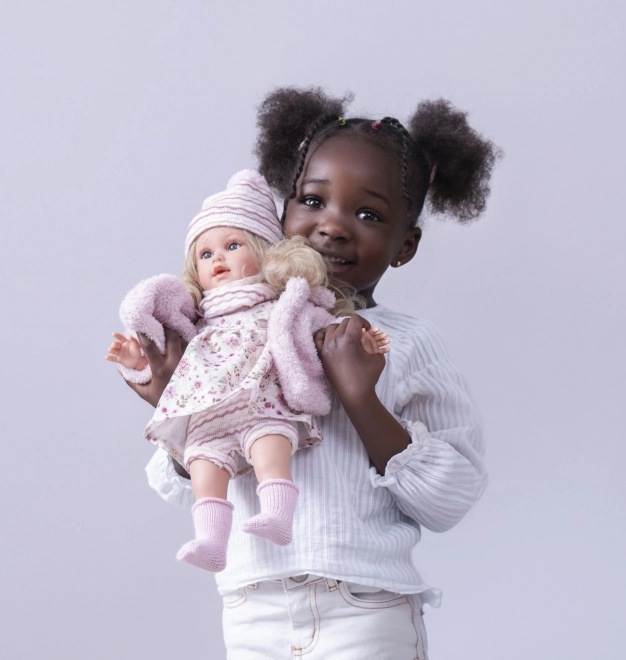 Realistische Puppe Lucia mit weichem Körper 40 cm