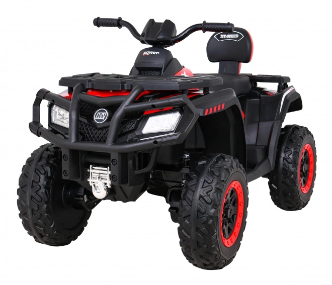 ATV XT-Speed für Kinder Rot + 4x4 + EVA + langsamer Start + MP3-Radio + LED-Leuchte