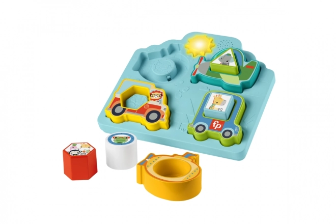 Fisher-Price Puzzlespiel Fahrzeuge und Formen - Lichter und Geräusche