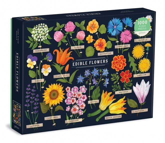 Galison Puzzle Essbare Blumen 1000 Teile