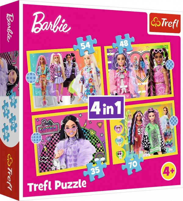 Barbie Fröhliche Welt Puzzle-Set